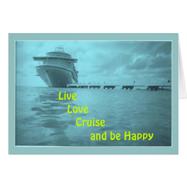 Cartão Live Love Cruise Cards (Frente Horizontal)