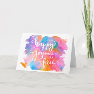 Cartão livre feliz feliz