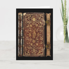 Cartão - livro antigo - santo Patrick