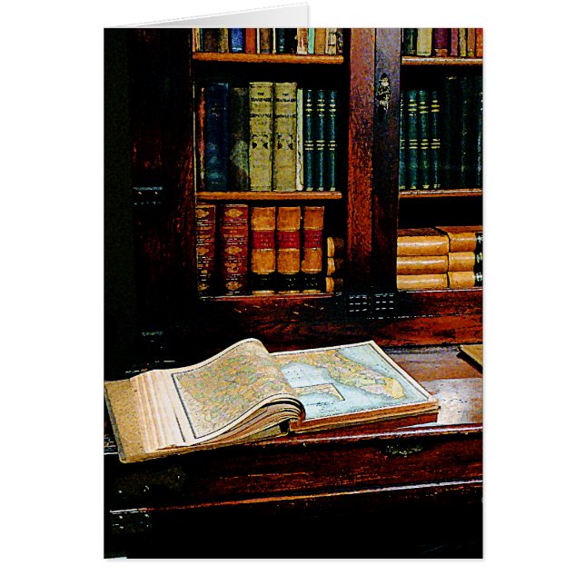 Cartão Livro da geografia (Frente)