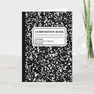 Cartão Livro de Composição/Professora Estudante