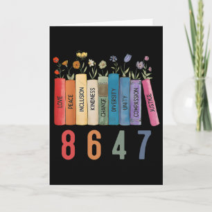 Cartão Livro de Direitos Iguais Flor 8647 Trump Feminista