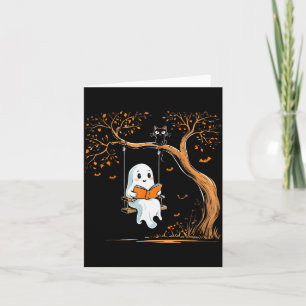 Cartão Livro de Leitura Balanço Fantasma Vintage Hallowee