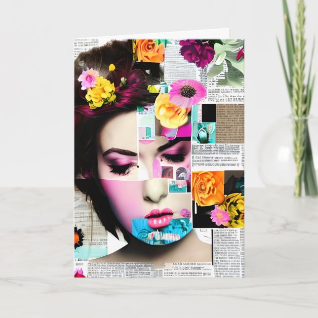 Cartão Livro de mulheres vitoriano | Pensando em você (Frente)