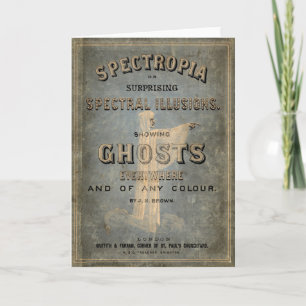 Cartão Livro dos Fantasmas de 1866 - "Espectropia"