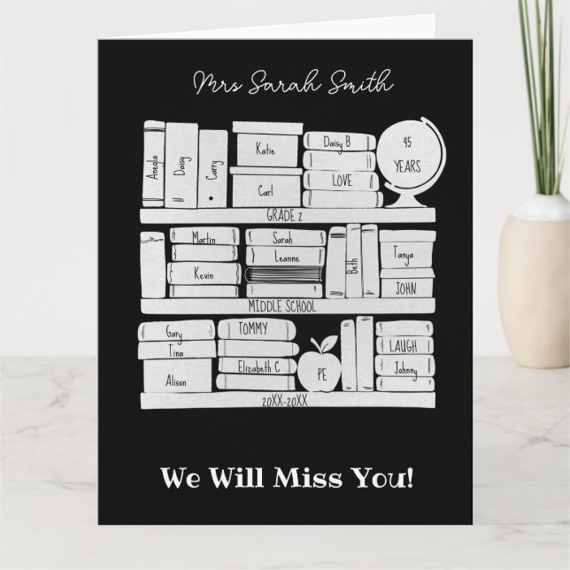 Cartão Livro escolar dos professores (Frente)