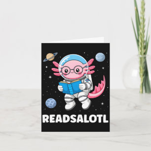 Cartão Livros de Axolotl leituraxolotl leitura bookworm m