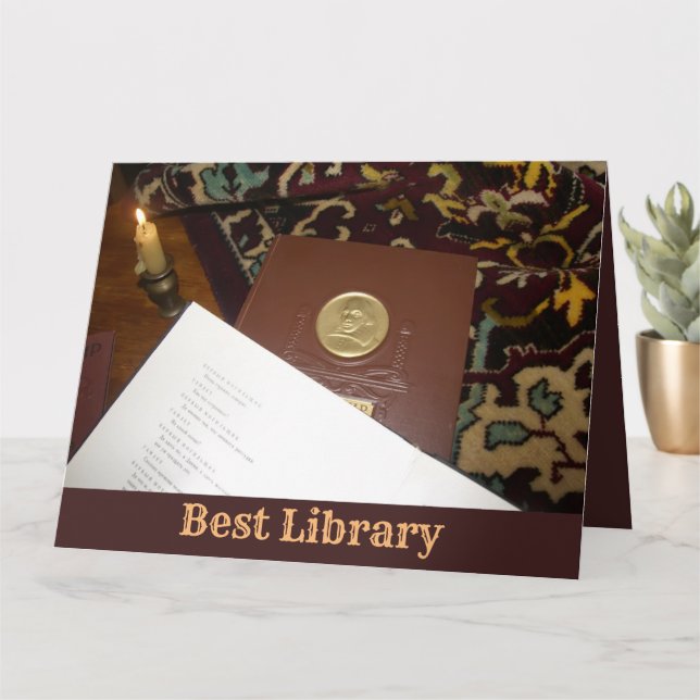 Cartão Livros do século passado (Planta pequena)