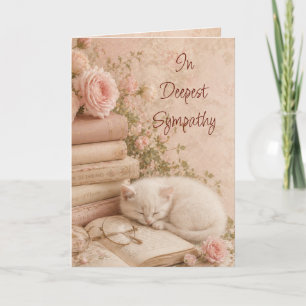 Cartão Livros Pacíficos e Simpatia de Gato
