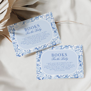 Cartão Livros para Bebê com Floral Toile de Chinoiserie A