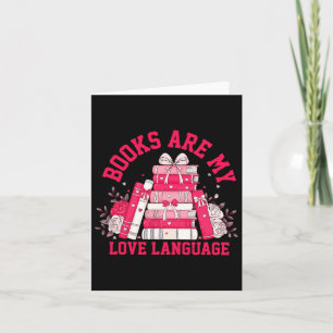 Cartão Livros Rosa Fofos São Minha Linguagem do Amor no D