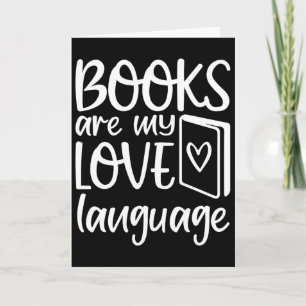 Cartão Livros São Minha Linguagem do Amor Amante da Leitu