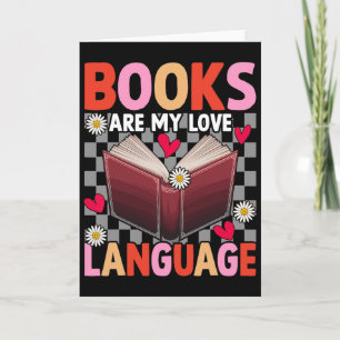 Cartão Livros São Minha Linguagem do Amor Amante da Leitu