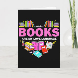 Cartão Livros São Minha Linguagem do Amor Amante da Leitu