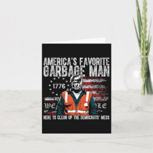 Cartão Lixo Favorito da América do Trump Trump no Caminhã