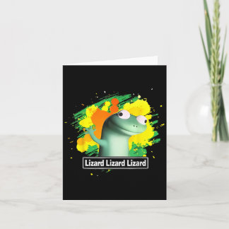 Cartão Lizard Lizard Camisa Engraçado Weircore Animal