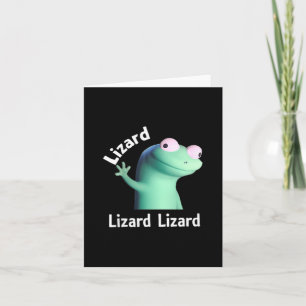 Cartão Lizard Lizard Engraçado Meme T-shirt.png