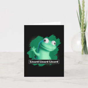 Cartão Lizard Lizard Lizard Elio Meme Engraçado Design T-