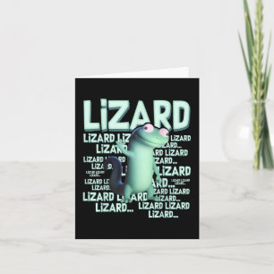 Cartão Lizard Lizard Lizard Engraçada Memória Viral Tr