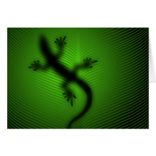 Cartão Lizard Silhouette