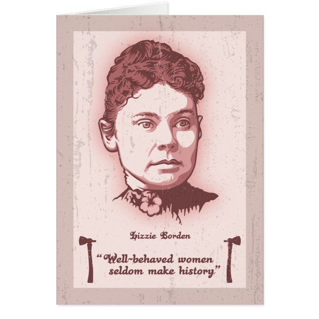 Cartão Lizzie bem comportado (Frente)