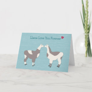 Cartão Llama Love You Forever Greeting Card
