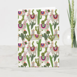 Cartão Llamarama Collection Pattern