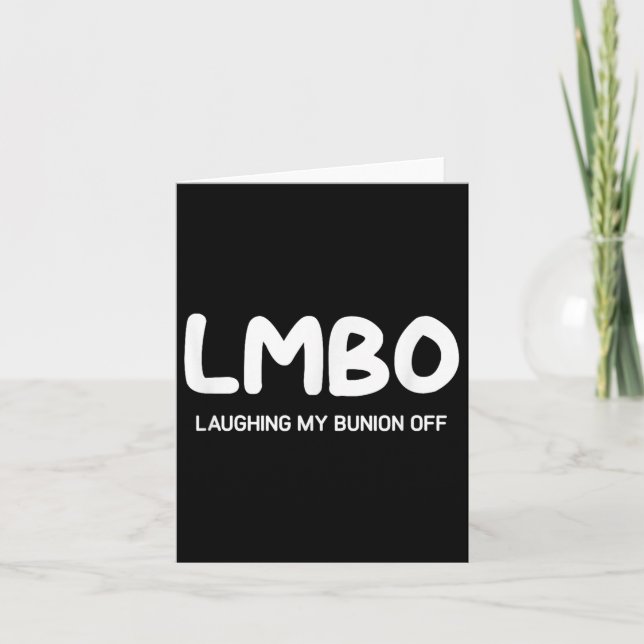 Cartão Lmbo Rindo Da Minha Sentença, Engraçado, Piadas, S (Frente)