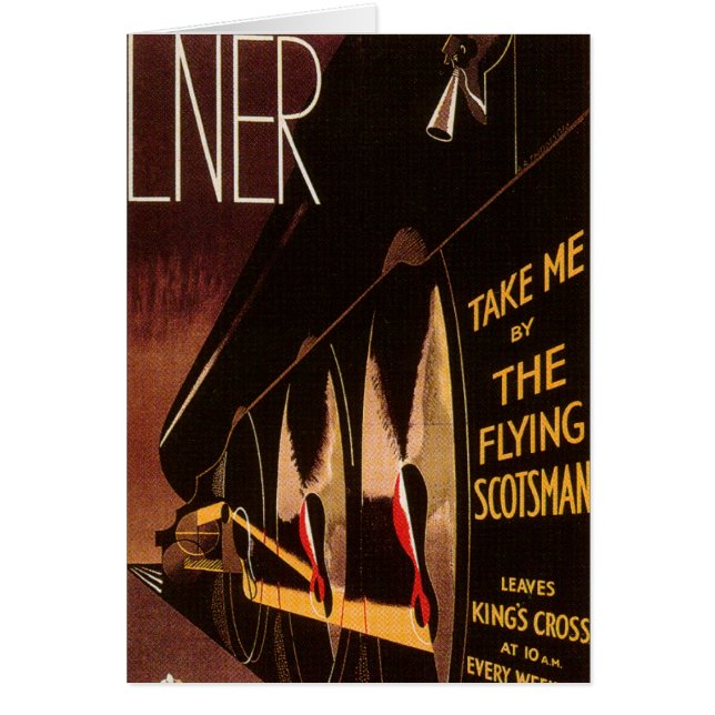 Cartão LNER Flying Scotsman (Frente)