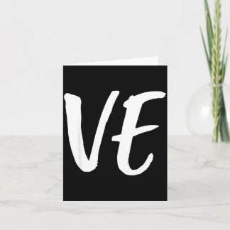 Cartão Lo Ve Love Matching Couple Husband Wife Valentine'