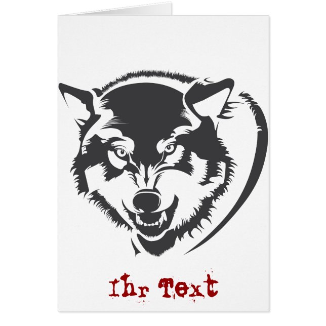 Cartão Lobo (Frente)