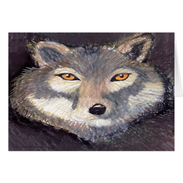 Cartão Lobo (Frente Horizontal)