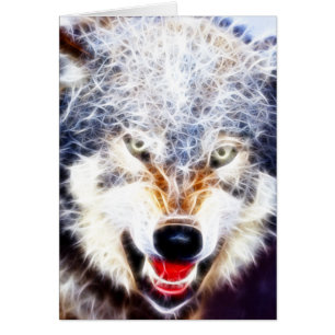 Cartão Lobo ártico