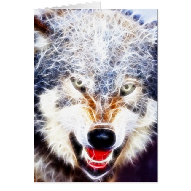 Cartão Lobo Ártico (Frente)