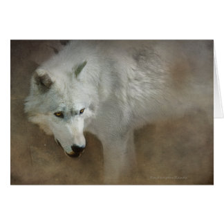 Cartão Lobo Branco
