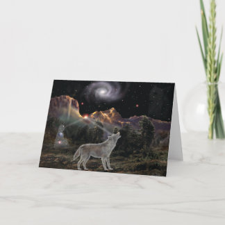 Cartão Lobo da estrela