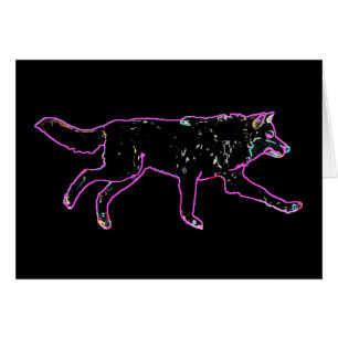 Cartão Lobo Elétrico