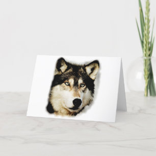 Cartão Lobo Motivacional Único