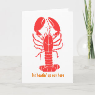 Cartão LOBSTER!!! Blank Greeting Card