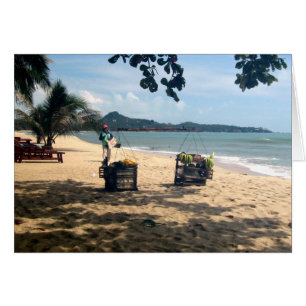 Cartão Locais de praia... Lamai Beach, Ilha Koh Samui