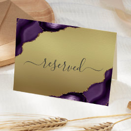 Cartão Local de Casamento Reservado para Folha de Gato Do