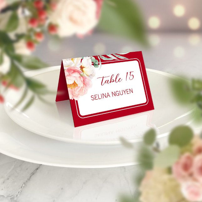 Cartão Local de Peony Peony de Longevidade Chinesa (FRONT )