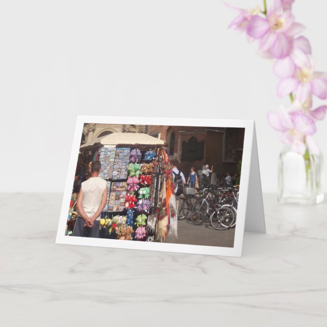 Cartão Local Turístico, Cracóvia, Polônia (Orquídea)