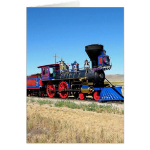Cartão Locomotiva do comboio