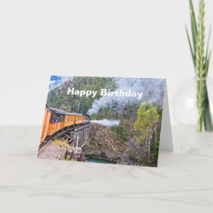 Cartão Locomotiva Durango & Silverton Railroad na Ponte