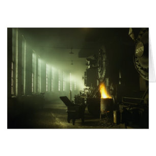 Cartão Locomotivas no Roundhouse