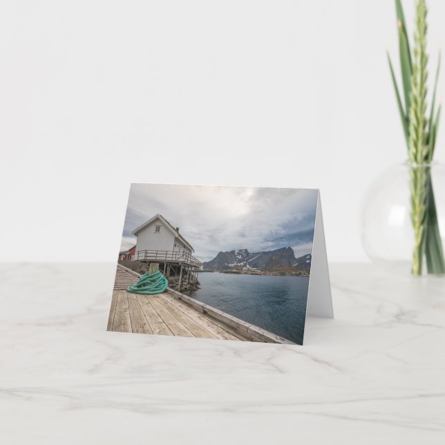 Cartão Lofoten Noruega (Frente)