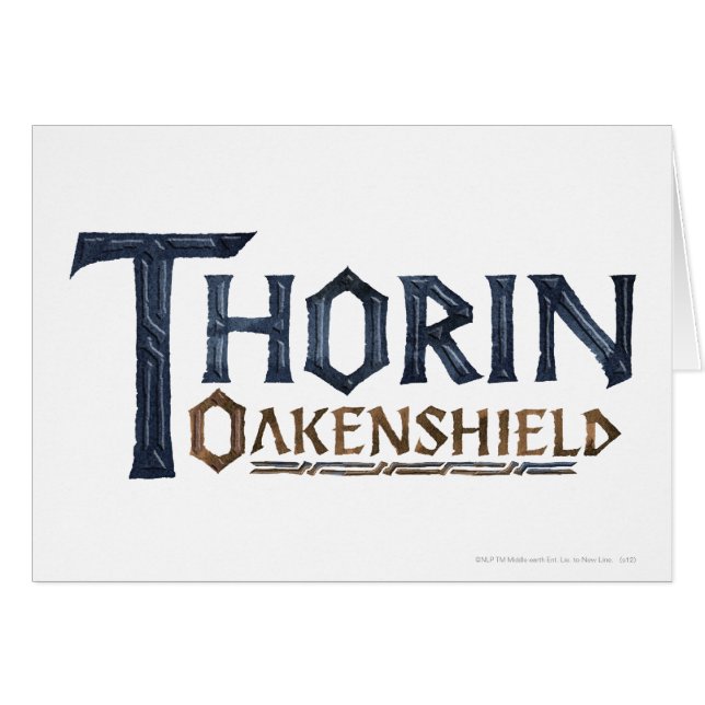 Cartão Logo THORIN OAKENSHIELD™ azul (Frente Horizontal)