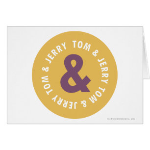 Cartão Logotipo 3 do Tom e Jerry Round