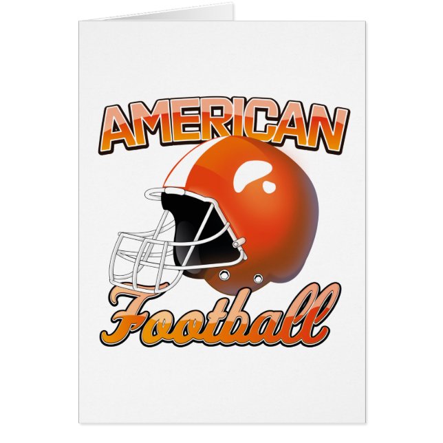 Cartão Logotipo Americano de Futebol (Frente)